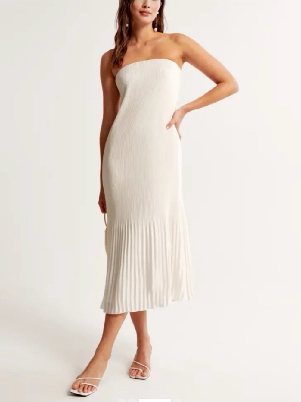 Abercrombie & Fitch Giselle Pleat Release Midi Dress